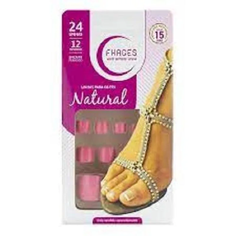 Unhas Fhaces P/Pés Color Salmão