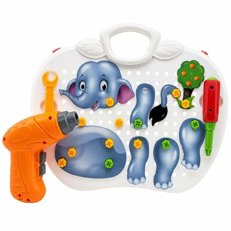Kit Educativo Infantil Monta E Desmonta Com Parafusadeira Maleta De Atividades Criativas Cheguei Br