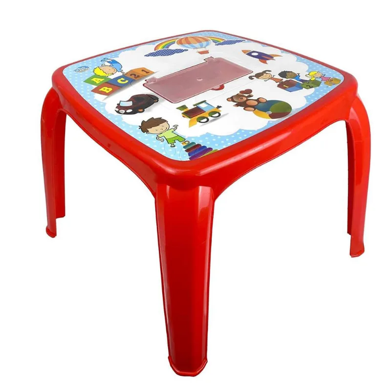 Mesa Com Estojo Educativa Infantil Decorada Colorida - Usual Utilidades