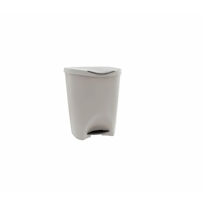 Lixeira 7,5L Com Pedal Cinza Claro