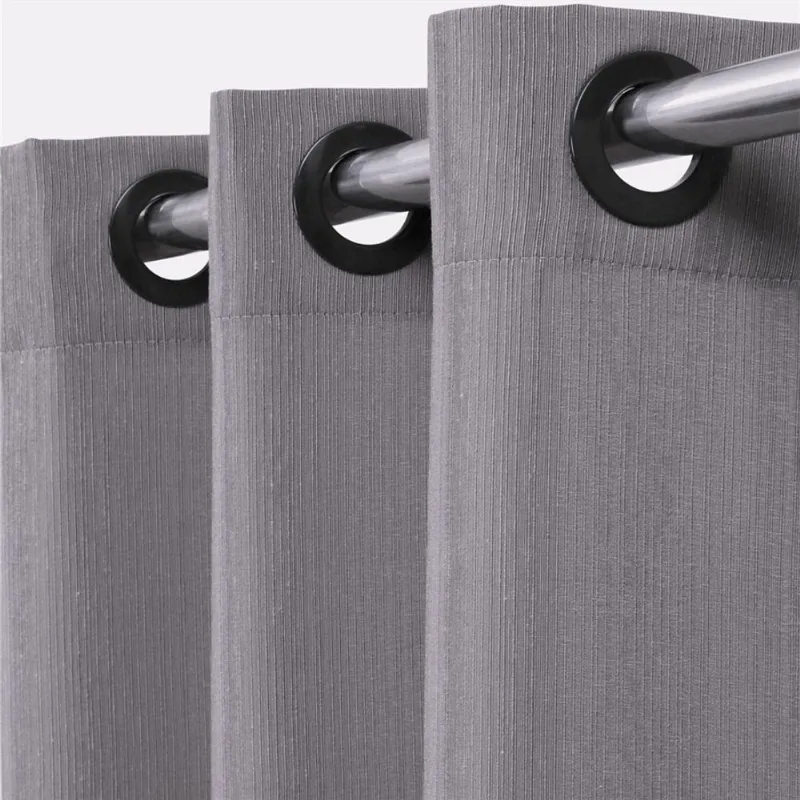 Cortina Madras 2,60x1,70 CINZA