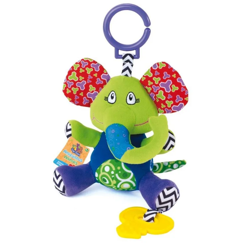 Chocalho Mordedor Amiguinhos Animais - Elefante - Yes Toys