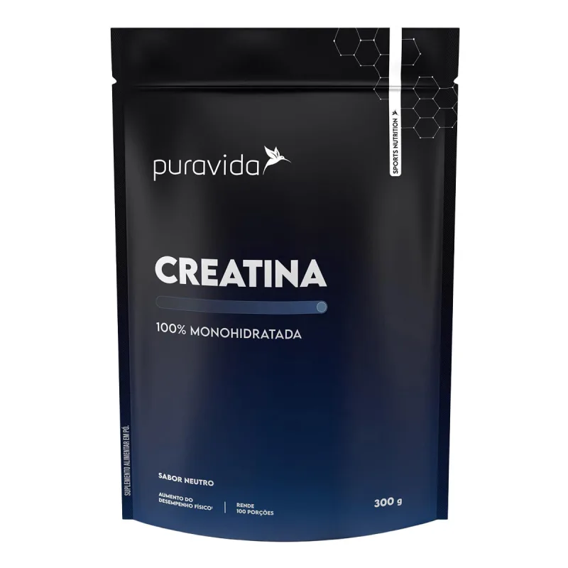Creatina Monohidratada Puravida 300g - Puravida - Creatina