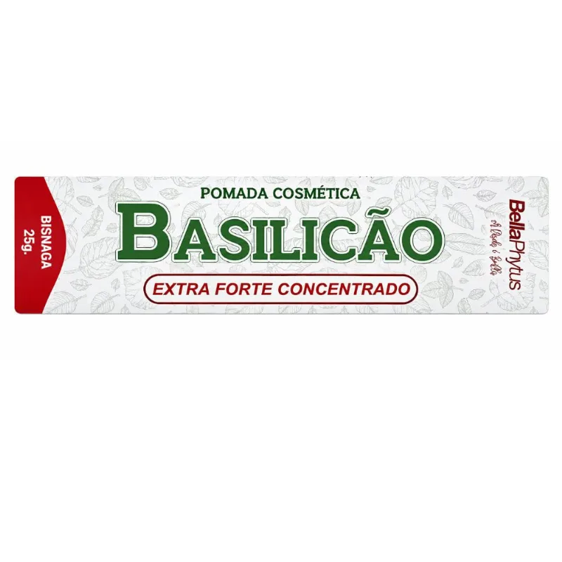 Pomada Cosmética Basilicão Bellaphytus Extra Forte Concentrada 25g