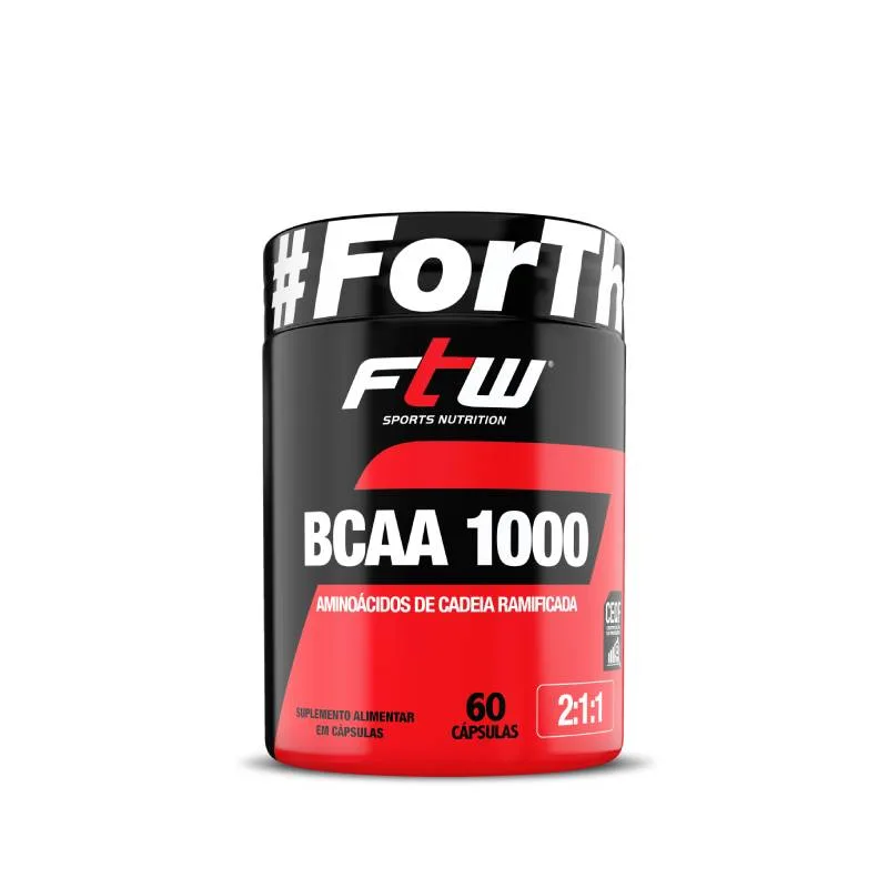 BCAA 1000 2:1:1 FTW 60caps - FTW - Suplementos