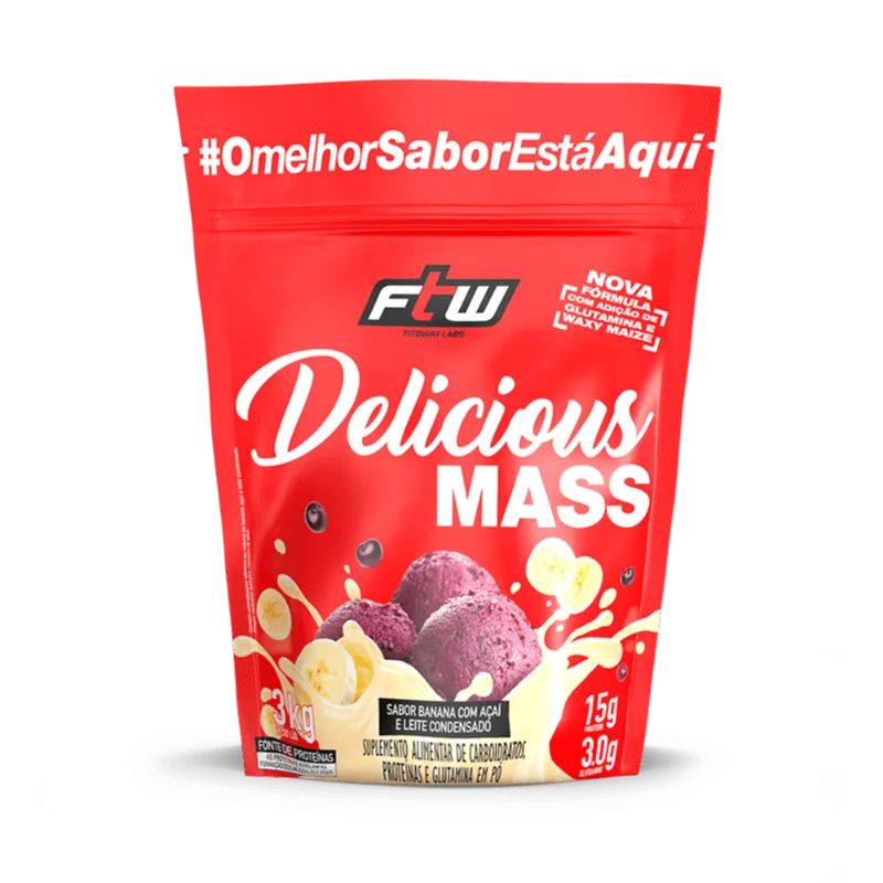 Delicious Mass Banana com Açaí e Leite Condensado FTW 3kg