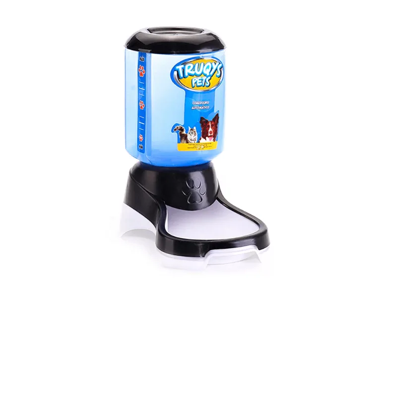 COMEDOURO AUTOMATICO GALAO PARA CAES E GATOS 1KG PRETO