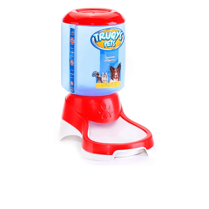 COMEDOURO AUTOMATICO GALAO PARA CAES E GATOS 1KG VERMELHO