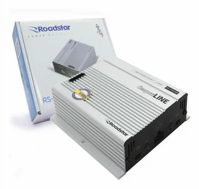 Amplificador Digital 4 Canais Via Fio Com Cross Over Rs-475d