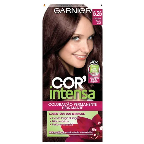 TINTURA GARNIER NUTRISSE COR INTENSA CASTANHO VIOLETA ACAJU 5 25 - INTIMUS