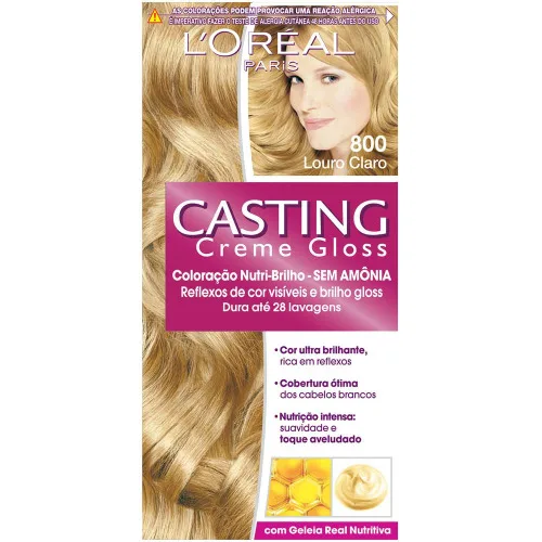 Tintura Casting 800 Louro Claro - LORÉAL PARIS - Higiene E Beleza