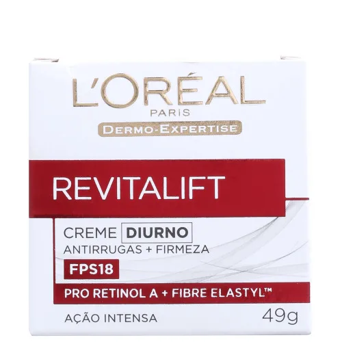 Creme Facial Anti Idade Revitalift Diurno Fps18 49g Loréal - LOREAL - Higiene E Beleza