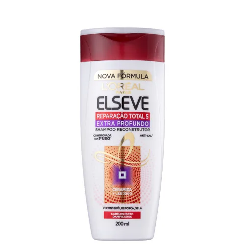 Shampoo Elseve Reparacao Total 5 Extra Profundo 200ml Loreal Paris - LOREAL PARIS - Higiene E Beleza