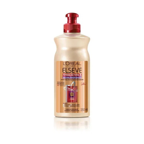 Creme Para Pentear Reparacao Total 5 Extra Profundo 250ml Loreal Paris - LOREAL PARIS - Higiene E Beleza