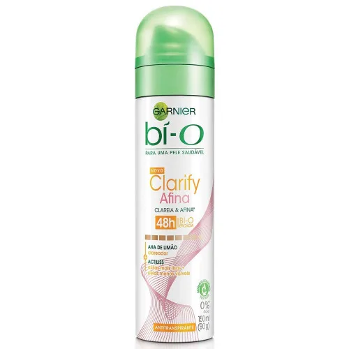 Desodorante Aerosol Bi O 150ml Clarify Afina Unit - BI-O - Higiene E Beleza