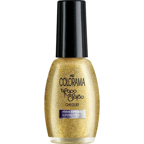 Esmalte Colorama Papo De Salão Cheguei Efeito Super Glitter - COLORAMA - Higiene E Beleza