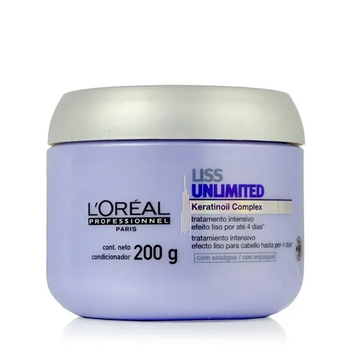 Liss Unlimited Máscara De Tratamento Intensivo 200g L Oréal Professionnel - LORÉAL PROFESSIONNEL - Higiene E Beleza