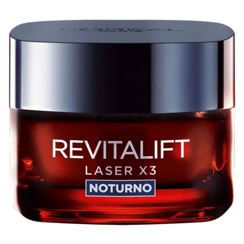 Creme Facial Anti Idade Loréal 50ml Laser X3 Noturno Unit - LOREAL - Higiene E Beleza
