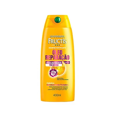 Shampoo Uso Diário Fructis 400ml Óleo Reparação Química Unit - FRUCTIS