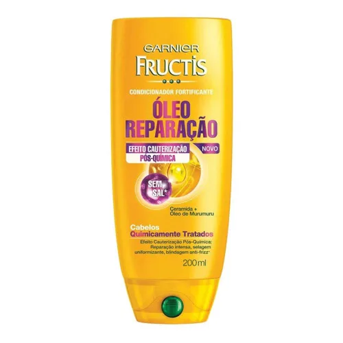 Condicionador Uso Diário Fructis 200ml Óleo Reparação Química Unit - FRUCTIS - Higiene E Beleza