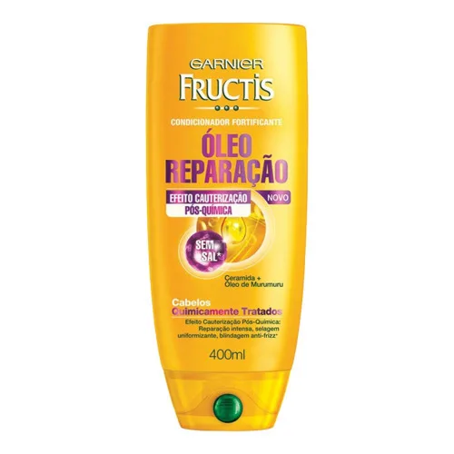 Condicionador Uso Diário Fructis 400ml Óleo Reparação Química Unit - FRUCTIS - Higiene E Beleza