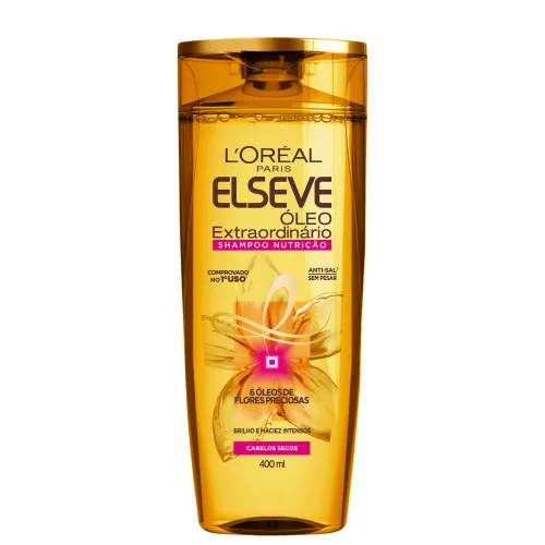 Shampoo Elseve Oleo Extraordinario Nutricao 400ml Loreal - ELSEVE - Higiene E Beleza