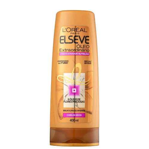 Condicionador Elseve Leo Extraordinario Nutricao 400ml Loreal Paris - LOREAL PARIS - Higiene E Beleza