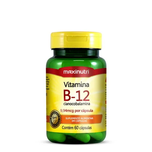 Vitamina B12 60cps Maxinutri - MAXINUTRI - Farmácia