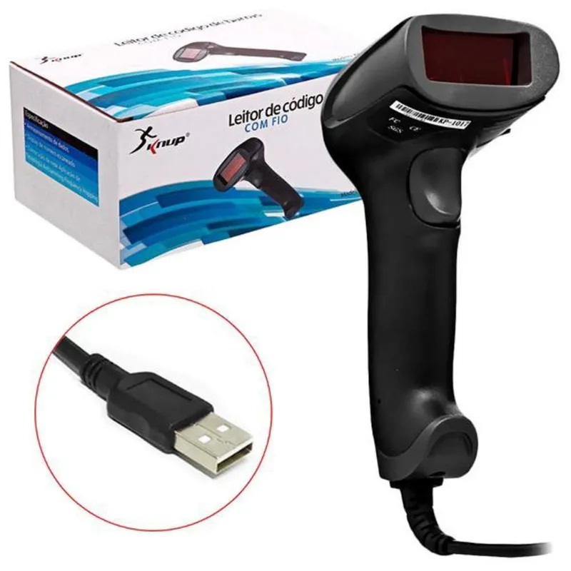 Leitor Código de Barras Usb - KP-1017 knup