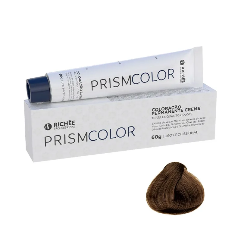Coloração Richée PrismColor 7.7 Louro Marrom Tintura Richée PrismColor 7.7 Louro Marrom