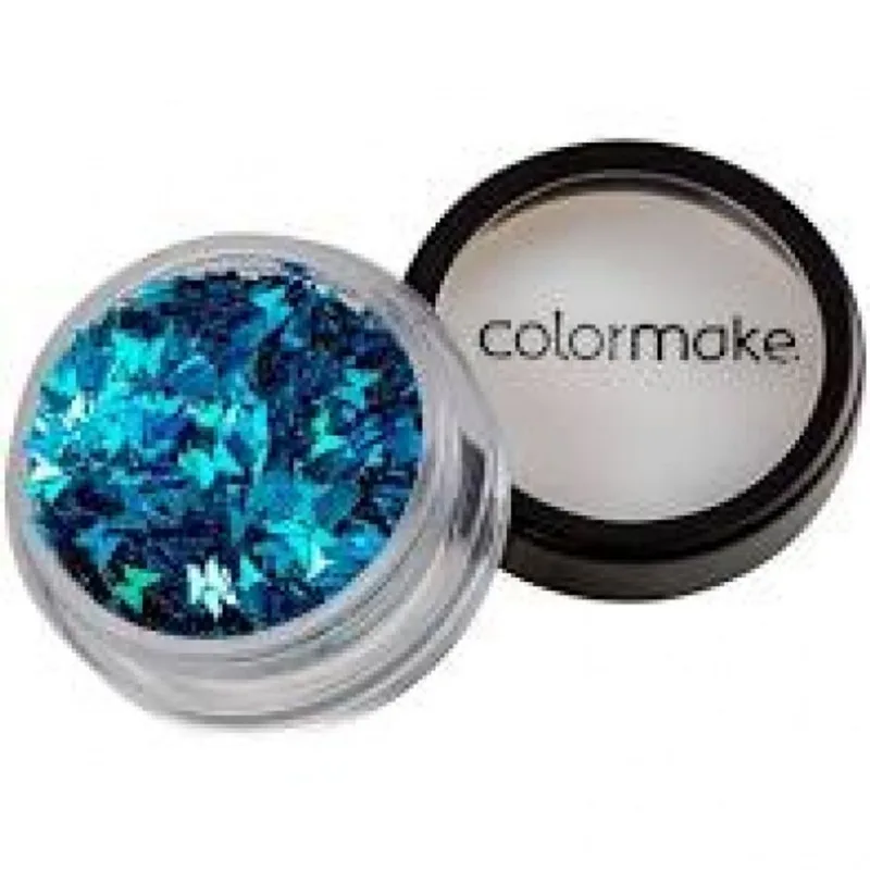 Glitter Formatos 2g Borboleta Azul Colormake