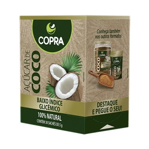 Açúcar De Coco 30 Sachês 5g Copra - COPRA
