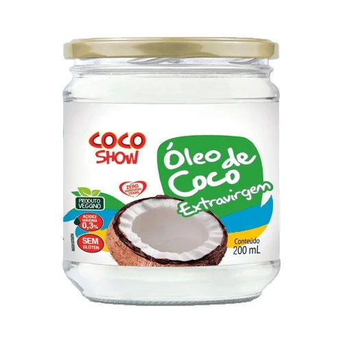 COCO SHOW OLEO DE COCO EXT.VIRGEM 1X200ML - COPRA - Mercearia