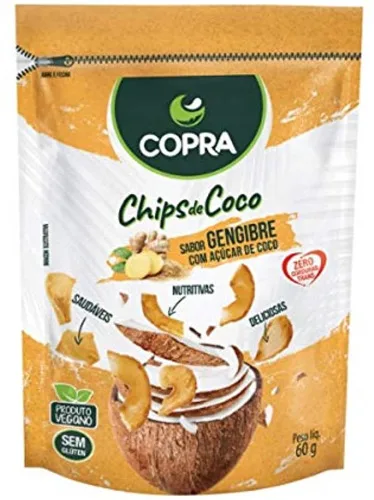 Coco Chips Copra 60g Gengibre - COPRA