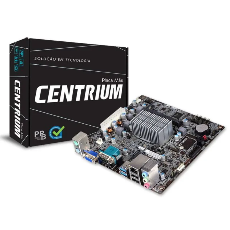 Placa mae com processador intel centrium c2019-bswi-d2-n3050 dual core 1.6ghz hdmi braswell m-itx pp