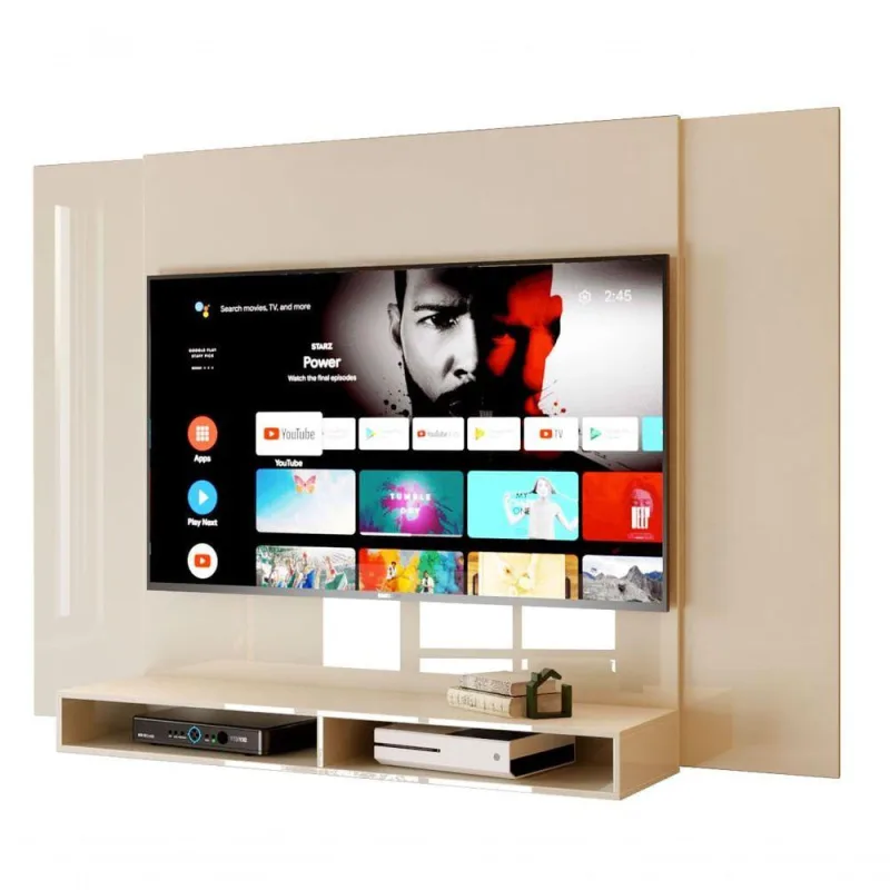 Painel Para Tv Suspenso Kiev Off White - Moveisaqui - OUTRAS