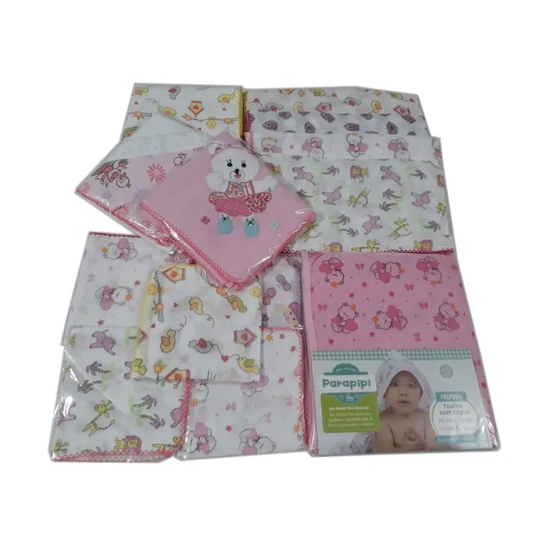Kit tudo para enxoval de bebê 21 peças Menina