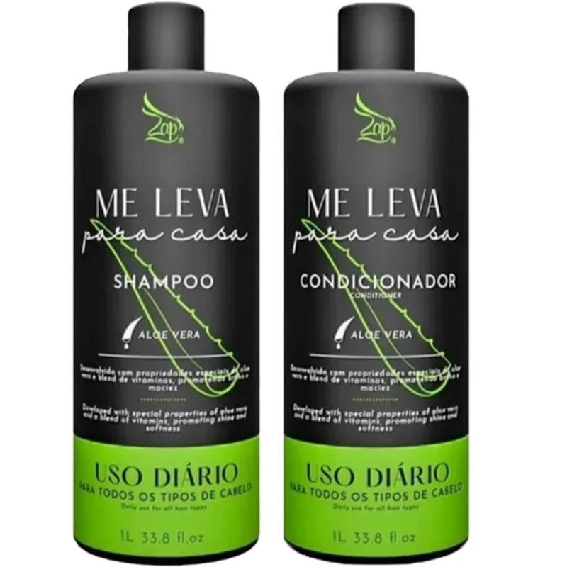 Kit Shampoo E Condicionador Zap Me Leva Aloe Vera 1L (MP)