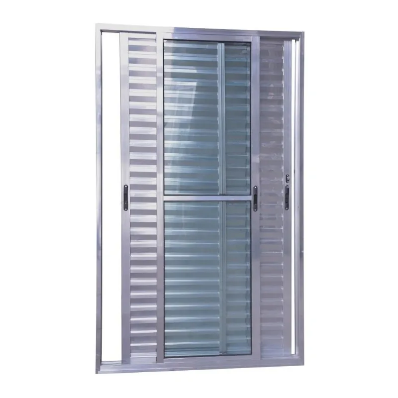 Porta Balcão 3 Folhas Diamante Veneziana Bri 210x150 Esquadrifazio