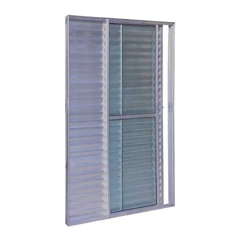 Porta Balcão 3 Folhas Diamante Veneziana Bri 210x200 Esquadrifazio