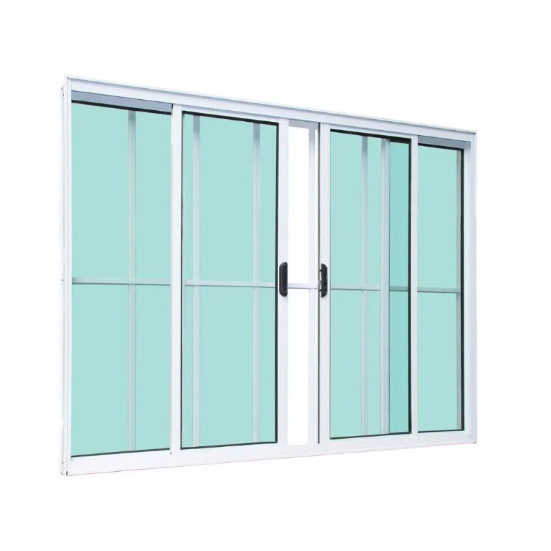 Janela Safira Branco 4 Folhas Com Grade 100x120 Esquadrifazio
