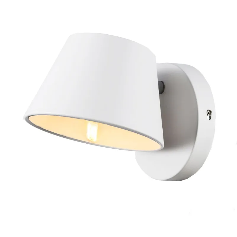Arandela de Metal Vivendi Branca 15cm 1xE27