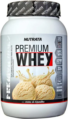 Premium Whey Baunilha 900grs Nutrata - NUTRATA - Suplementos