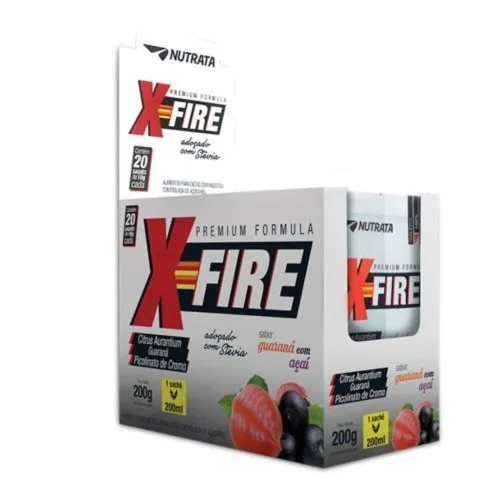 Display X Fire 10 Gr Com 20 Saches Nutrata - NUTRATA - Mercearia