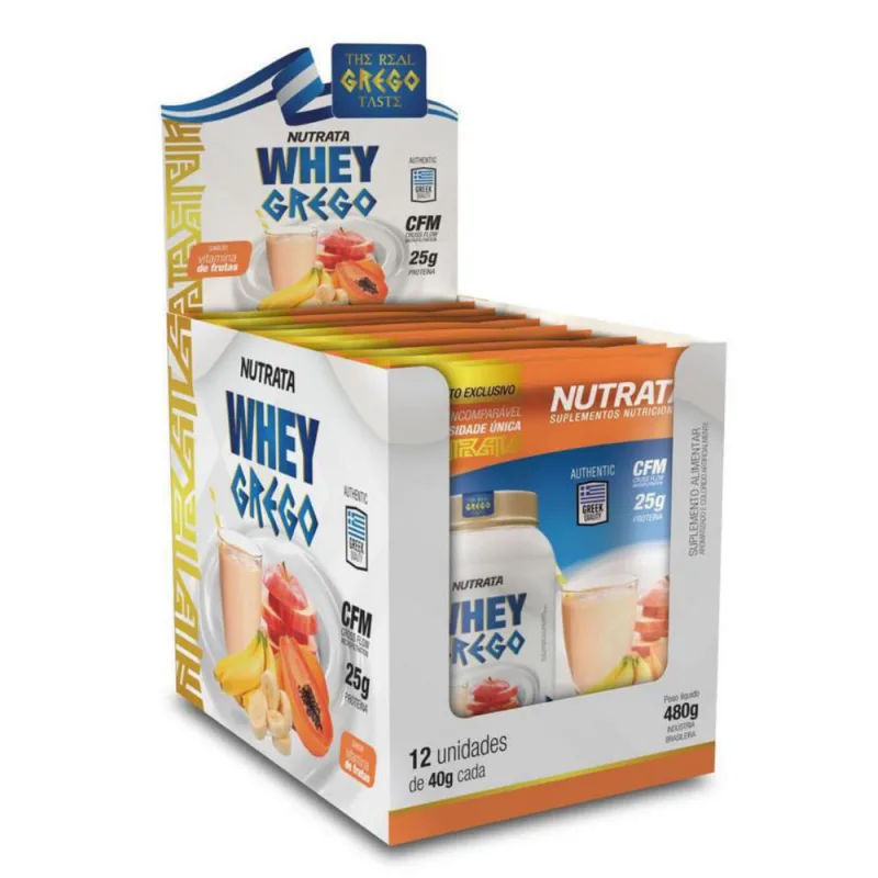Whey Grego Vitamina De Frutas Display - Nutrata - Nutrata - Suplementos E Vitaminas