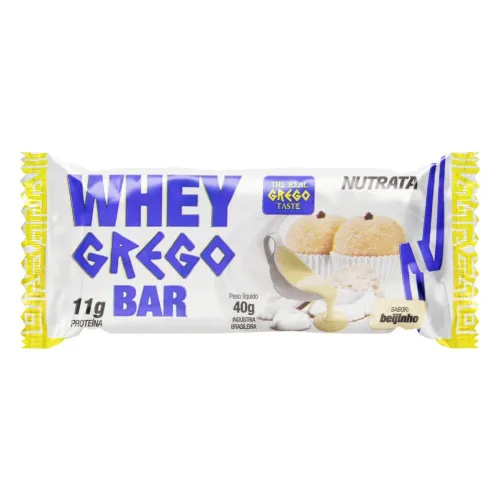 BARRA DE PROTEÍNA BEIJINHO WHEY GREGO 40G - NUTRATA - Suplementos Alimentares