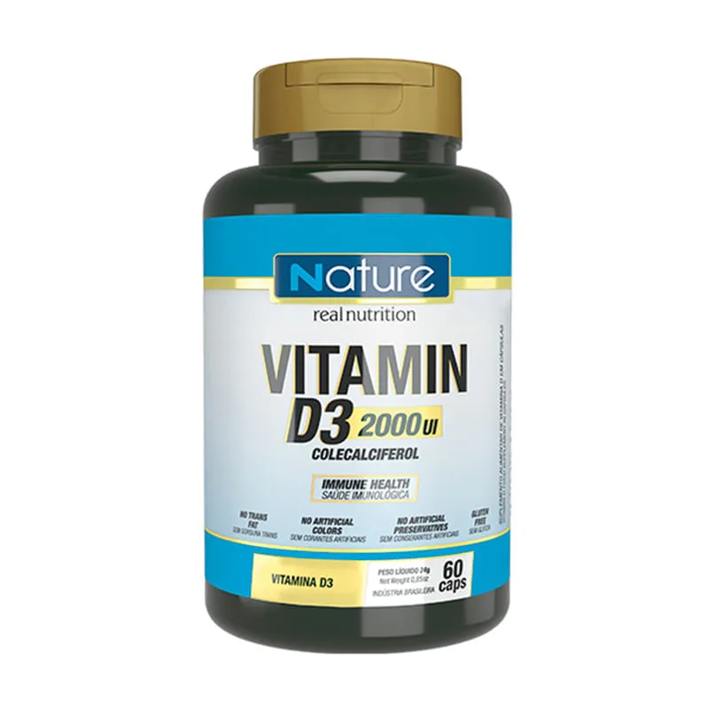 Vitamina D3 2000ui 60caps - Nutrata - Nutrata - Suplementos