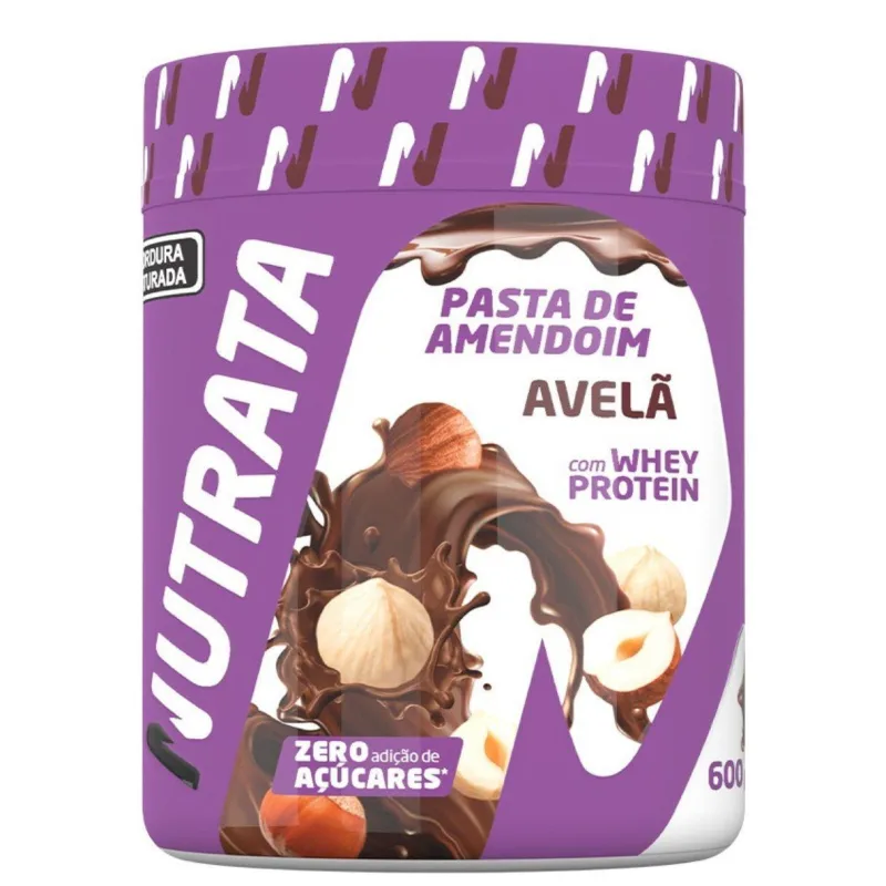 Pasta De Amendoim Com Whey Protein Nutrata 600g - Não Informado - Mercearia