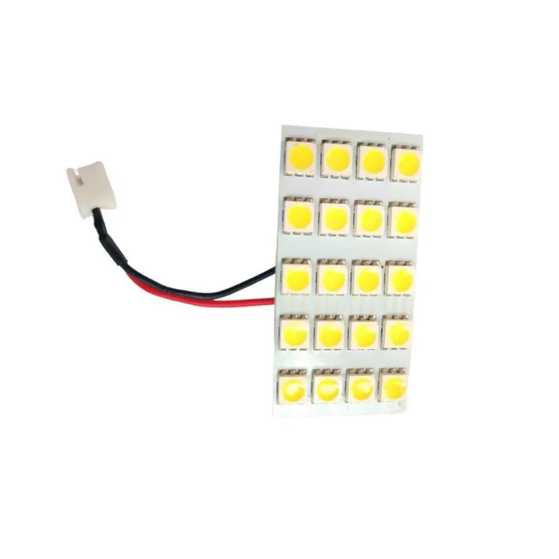 Placa 20 Leds Iluminar Porta Mala Bau Luz Interna Cortesia