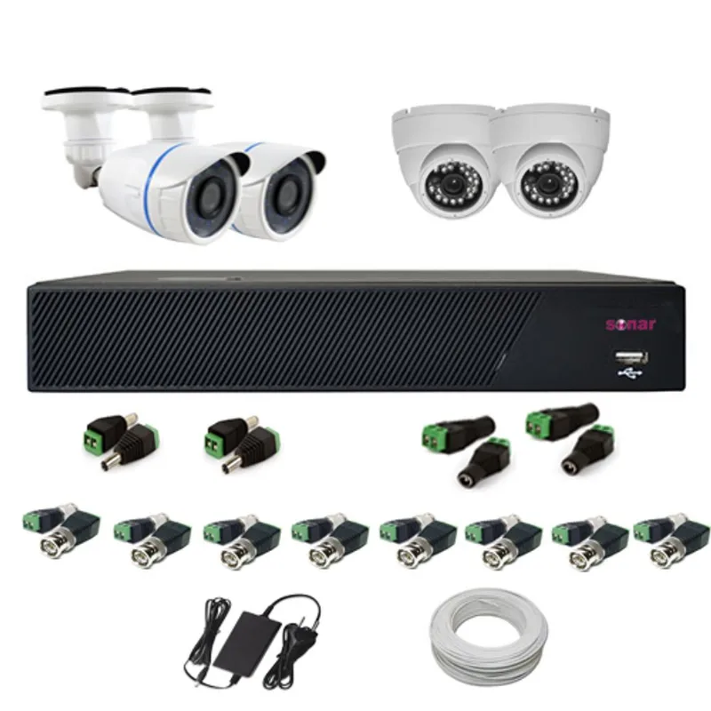 Kit De Monitoramento 4 Câmeras Hd